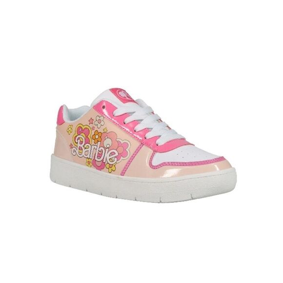 Women's Barbie by Mattel Pink Casual Active Sporty Court Sneaker Shoes Size 11 - Picture 8 of 14